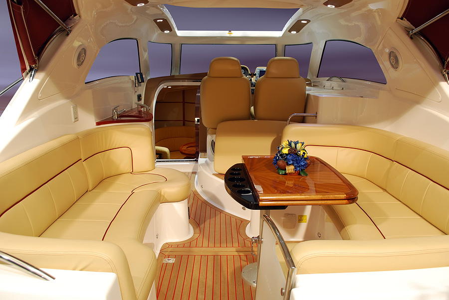 interior of yacht
