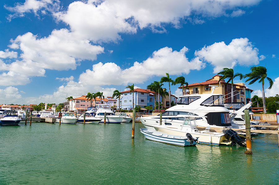 yacht in florida harbour